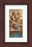 Framed Bronze Leaves II