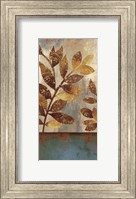 Framed Bronze Leaves II