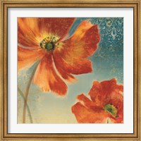Framed Lovely I (New Orange Poppies)