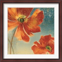 Framed Lovely I (New Orange Poppies)