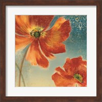 Framed Lovely I (New Orange Poppies)