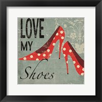 Love My Shoes Framed Print