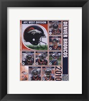 Framed 2010 Denver Broncos Team Composite