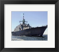 Framed USS Freedom (LCS-1) United States Navy Photograph