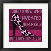 Framed Cheetah Shoe