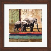 Framed Serengeti Elephant