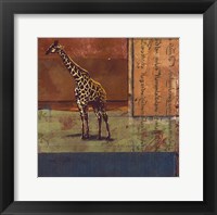 Serengeti Giraffe Framed Print