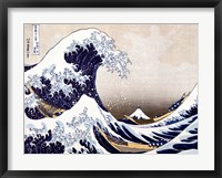 Framed Wave off Kanagawa