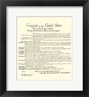 Framed Bill of Rights (Document)