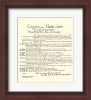 Framed Bill of Rights (Document)