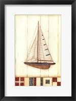 Framed Americana Yacht I