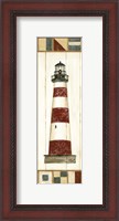 Framed Americana Lighthouse I
