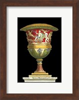 Framed Small Vase with Chariot (IP)