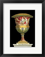 Framed Small Vase with Chariot (IP)