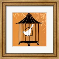 Framed Small Birdcage Silhouette I (U)