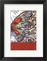 Framed Small Butterfly Tapestry II (P)
