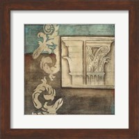 Framed Damask Tapestry with Capital II