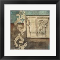 Framed Damask Tapestry with Capital II