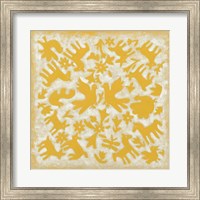 Framed Folk Story in Yellow