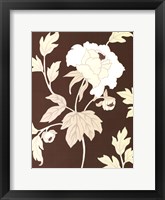 Framed Small Neutral Peony Elegance II (P)