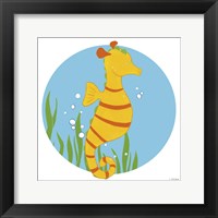 Framed Sally the Seahorse