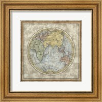 Framed Small Eastern Hemisphere
