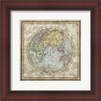 Framed Small Eastern Hemisphere