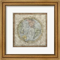 Framed Small Western Hemisphere