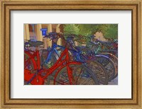 Framed Colorful Bicycles I