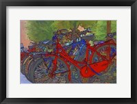Colorful Bicycles II Framed Print