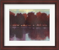 Framed Crimson Lake II
