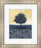 Framed Blue Lemon Tree I