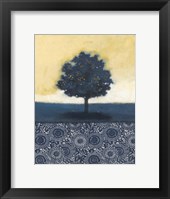 Blue Lemon Tree I Framed Print