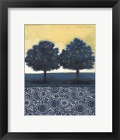 Blue Lemon Tree II Framed Print
