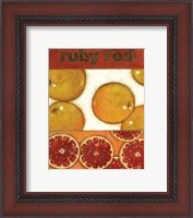 Framed Ruby Red