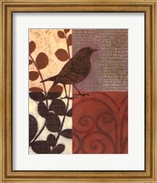 Framed Damask Sparrow