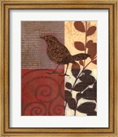 Framed Paisley Sparrow