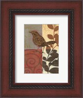 Framed Paisley Sparrow