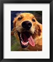 Golden Tongue Framed Print