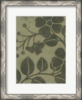 Framed Sage Textile I