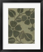 Framed Sage Textile II