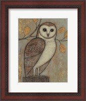 Framed Ornate Owl I