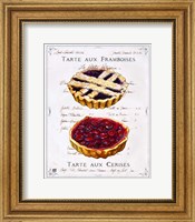 Framed Tartes aux Cerises et Framboises