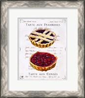 Framed Tartes aux Cerises et Framboises