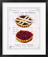 Framed Tartes aux Cerises et Framboises