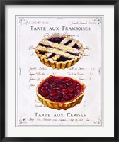 Framed Tartes aux Cerises et Framboises