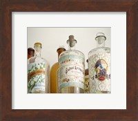 Framed French Perfume Bottles I