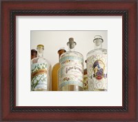 Framed French Perfume Bottles I
