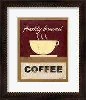 Framed 'Hot Coffee I' border=