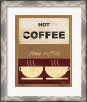 Framed 'Hot Coffee II' border=